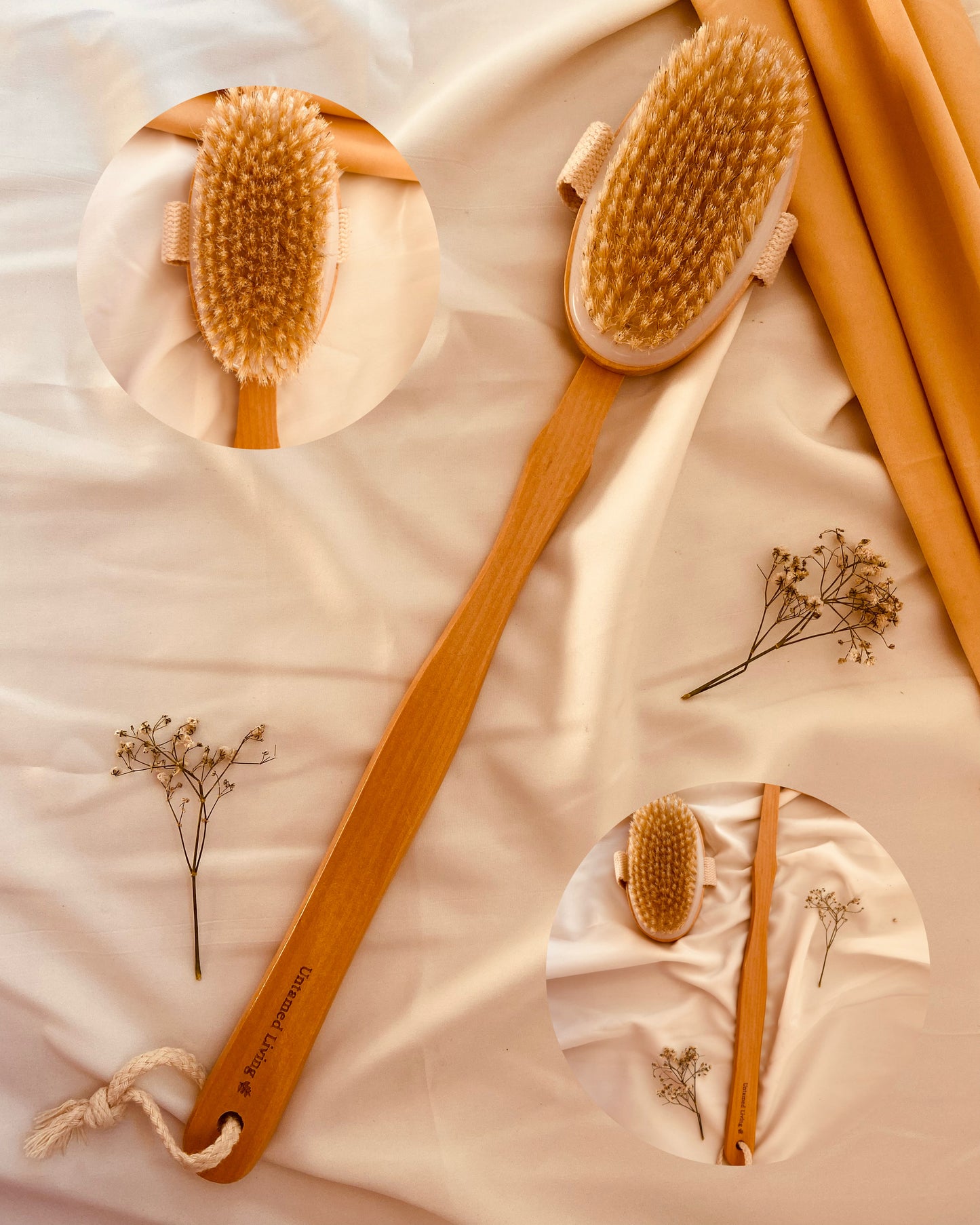2-in-1 Detachable Wooden Bathing Brush
