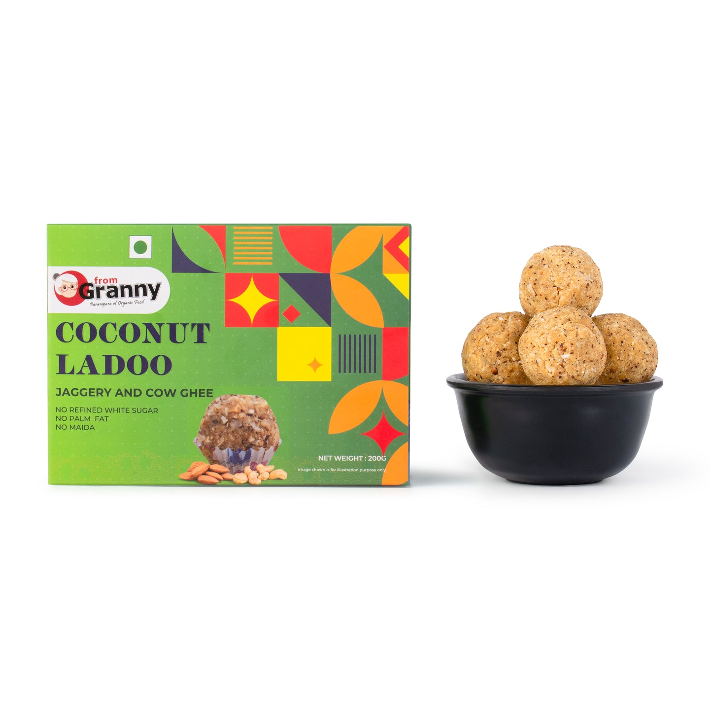 Coconut Laddu With Jaggery - 200 gm