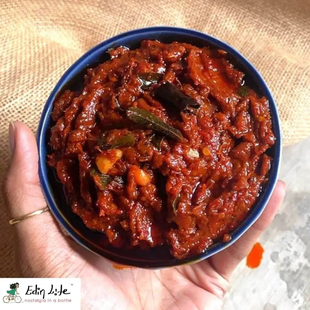 Red Chilli Pickle - పండుమిరపకాయ పచ్చడి - Glass Jar - 300 g