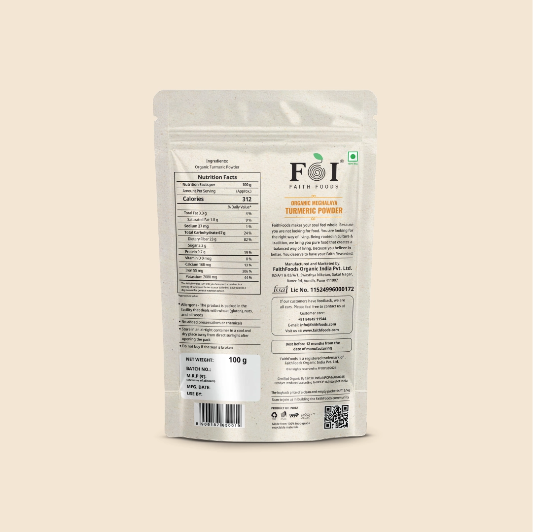 Organic Meghalaya Turmeric Powder