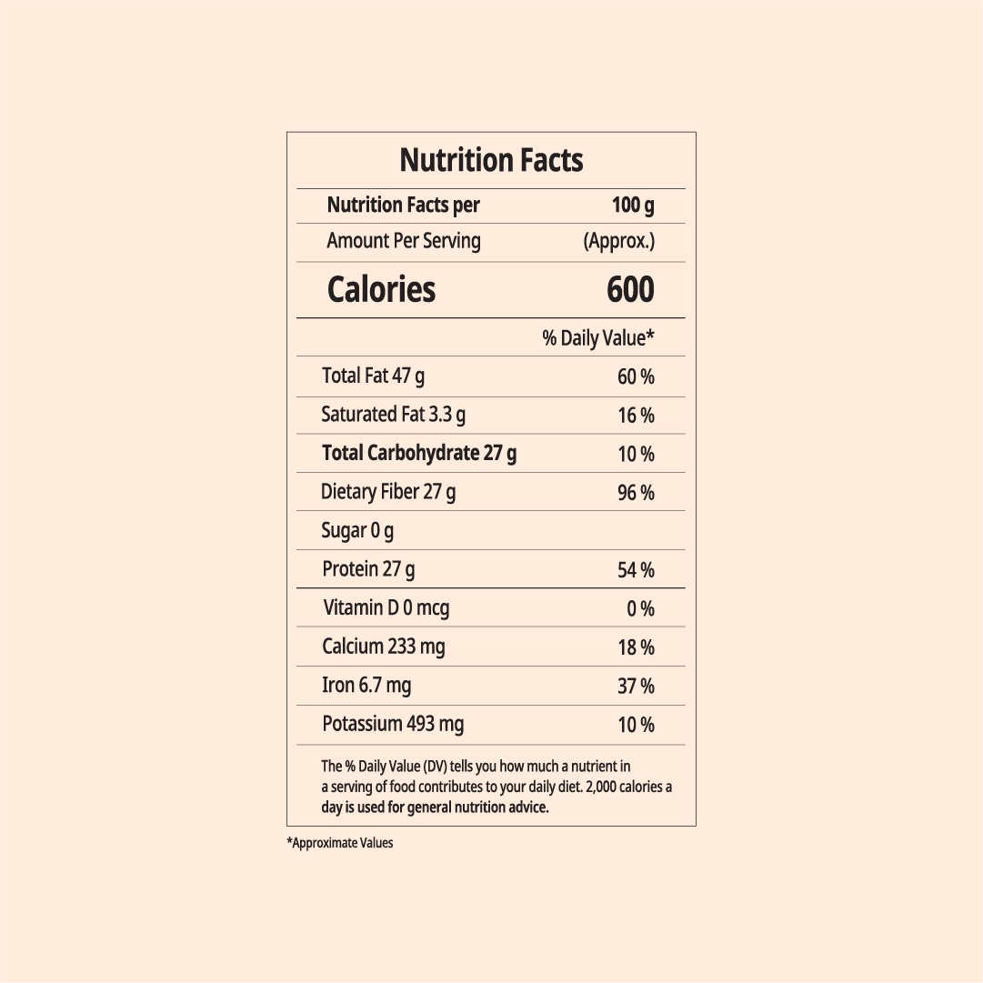 Organic Roasted Flax Seeds - 200 gm