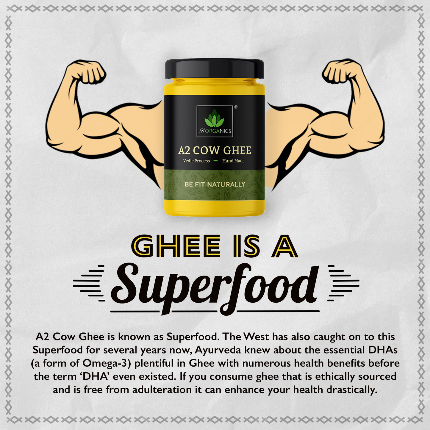 Cultured A2 Full Moon Premium Cow Ghee – 1000 ml | Ayurvedic Bilona Cow Ghee | 100% Natural