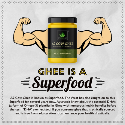 Cultured A2 Full Moon Premium Cow Ghee – 1000 ml | Ayurvedic Bilona Cow Ghee | 100% Natural