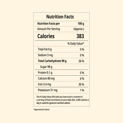 Organic Kolhapur Jaggery Powder - 500 grams