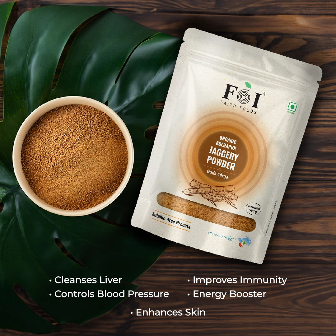 Organic Kolhapur Jaggery Powder - 500 grams