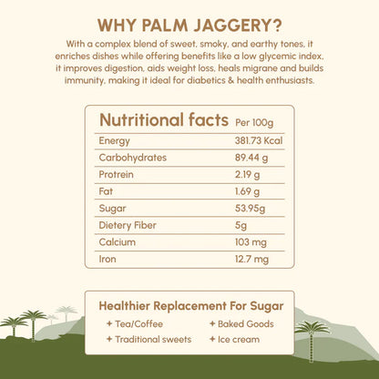 Palm Jaggery - Powdered (500gms)