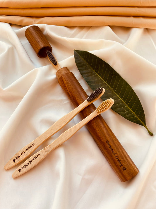 Mango Wood Toothbrush Holder