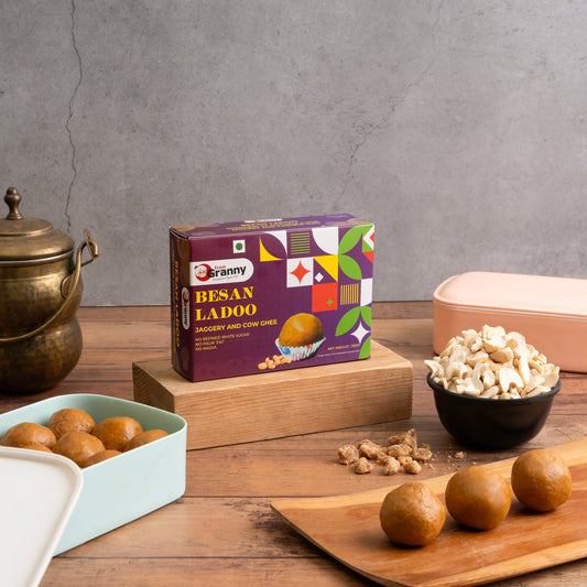 Healthy Besan Ladoo with Jaggery - 200 gm