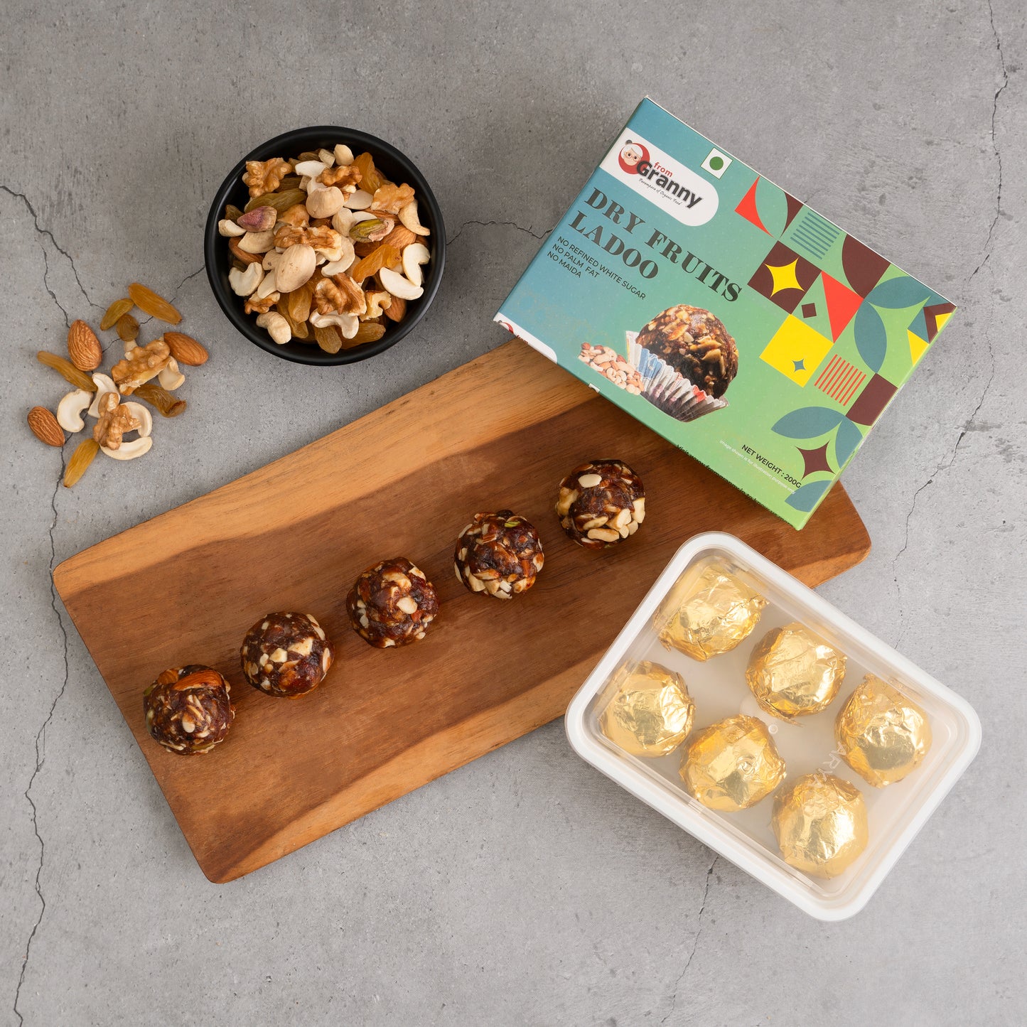 Dry Fruit Laddu with Dates - 200 gm