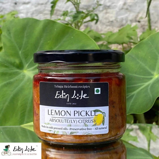 Lemon Pickle - నిమ్మకాయ పచ్చడి  - Glass Jar - 300 g