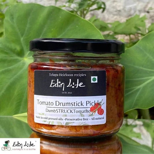 Tomato Drumstick Pickle - టమాటో పచ్చడి - Glass Jar - 300 g