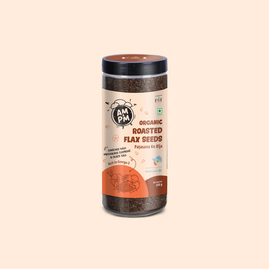 Organic Roasted Flax Seeds - 200 gm