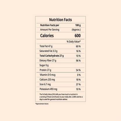 Organic Roasted Flax Seeds - 200 gm